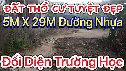Bán đất 5m x 29m full thổ cư tuyệt đẹp đối diện trường Học Xuân Thới Đông Hóc Môn