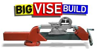 Making A Big 16” Vise from Tube and Plate.