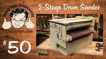 SNW50- Homemade TWO STAGE drum sander with Sand Flea and feed belt features