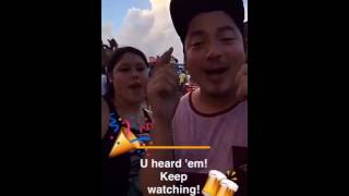 Video: Snapchat story from Wiz Khalifa, Snoop Dogg concert screenshot 4