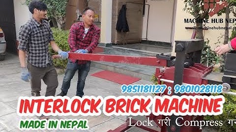 Brick Machine for Nepal | Interlock Brick Machine