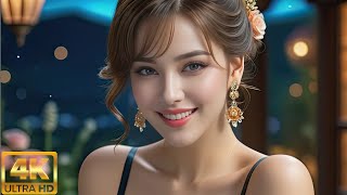 4K Ai Girl Lookbook - Sophia Among The Stars: A Dreamy Evening In The Garden With Ai Girl