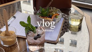 🇩🇪 독일 직장인 vlog #19 l 독일에서 혼자 보낸 생일🎉ㅣ 독일에도 이런 카페 있긴 있음ㅣ한강대신 마인강변 🏃🏻‍♀️