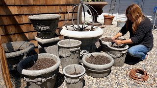Setting Up 18 Pots On Drip Irrigation! 💦 // Garden Answer