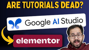 Elementor + Google AI Studio = Death of Tutorials?