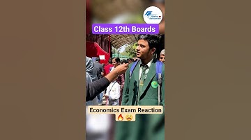 Class 12th CBSE Boards Economics Exam Live Reaction (Moderate Exam😫) #shorts