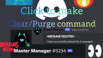 How to make a discord bot , purge / clear command in "BDFD". MOBILE + PC. 100% WORKING.