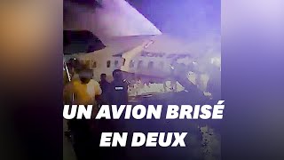 À Kozhikode, en Inde, un avion d'Air India Express dérape lors de son atterrissage