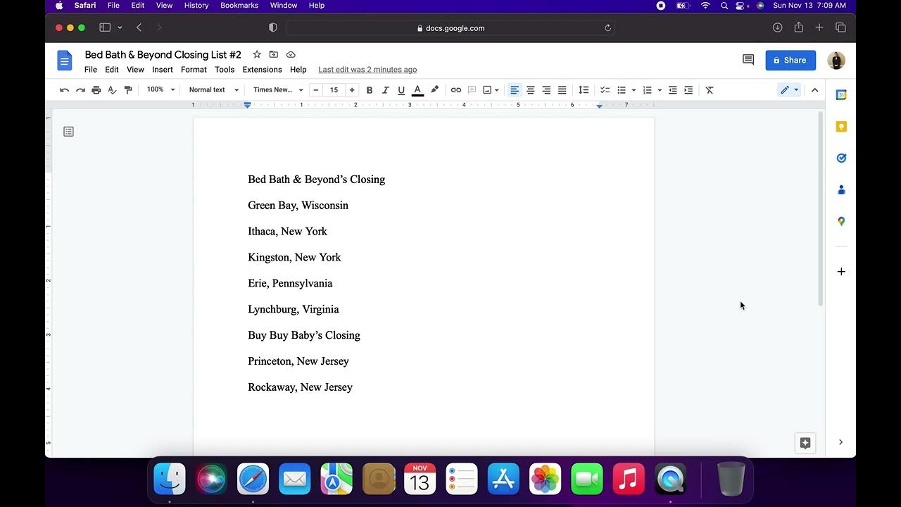 Bed Bath & Beyond Closing List as of Sunday, November 13th, 2022 YouTube
