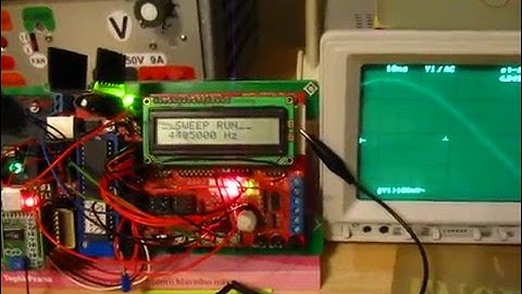 AD9850 & ATmega32 generator sweep