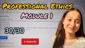 Professional Ethics Module 1 Reference Answers 🤩 | Amity online SEM 3