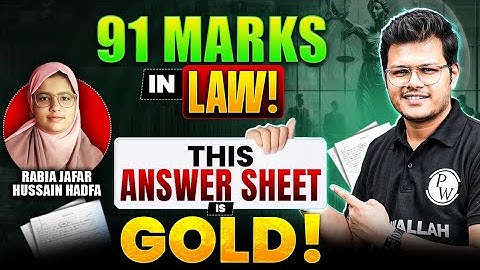 CA Foundation AIR Answer Sheet Analysis 91 Marks in Business Laws🔥Rabia Jafar Hussain Hadfa (AIR 19)