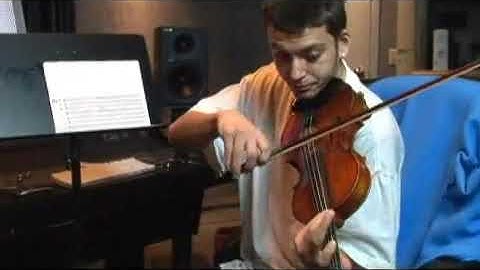 Playing Violin in D Sharp Minor