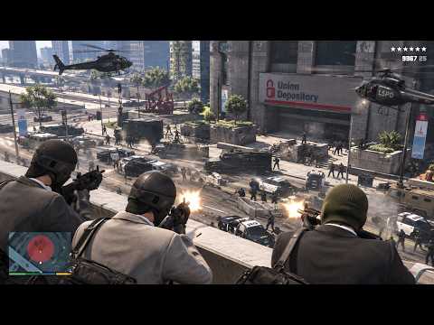 GTA 5 - Union Depository Heist + Ten Star Escape
