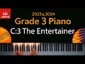 Abrsm 2023  2024  grade 3 piano exam  c3 the entertainer  scott joplin