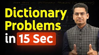 Celebrity Solve Dictionary Problems of Permutations and Combinations in 15 seconds - Super Trick Profile
