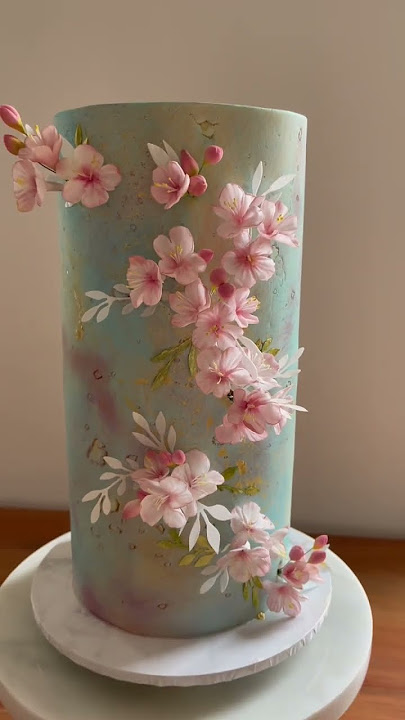 #caketopper #cherryblossom #sugarflowers #cakeart  #gumpasteflowers  #cakeidea  #cakedesigner #cake