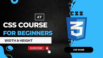 CSS width and height || css full course in hindi #7