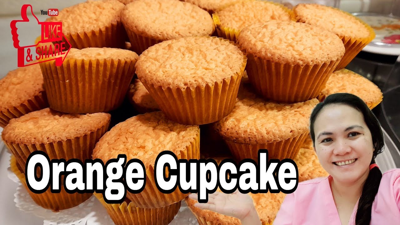 Cooking Orange Cupcake With Caramille Mix For Snacks Youtube