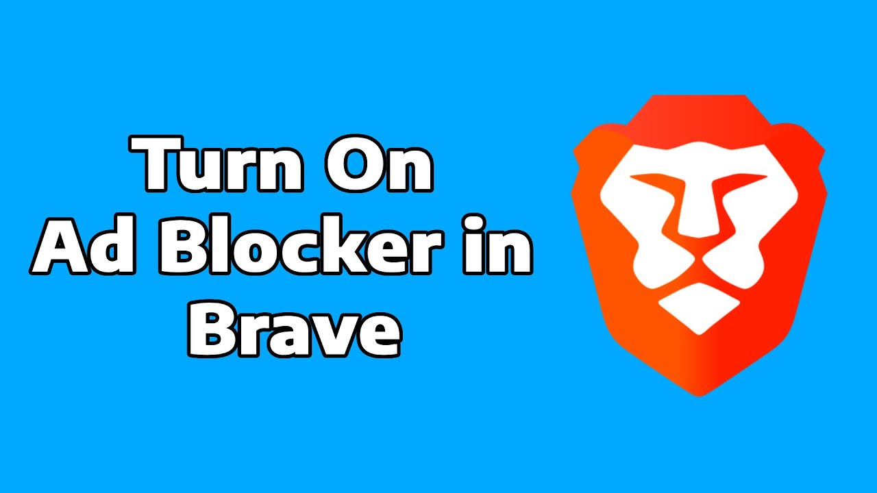 How To Turn On Ad Blocker on Brave Browser - YouTube