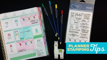 Planner Stamping - Tips & Technique Video