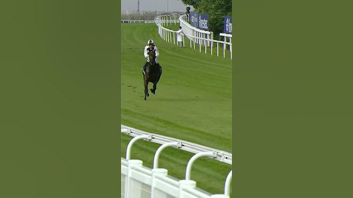Jockey jumps off horse at 40mph!