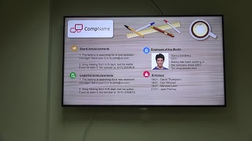 Digital Signage for Corporate Communications
