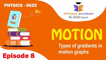 IGCSE Physics - 0625 - Unit 2 - Motion - Episode 8 - Types of gradients in motion graphs