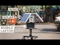 Making of Windmill &amp; Solar Powered Laptop Mobile Charging Station With Theft Protection