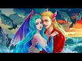 Mermaid Loves Vampire, Why N0T? 🧜‍♀️💗🧛 HOT vs COLD - English Fairy Tales 🌛 Fairy Tales Every Day