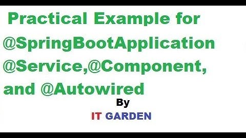 Complete example of @Autowired,@Service,@Component and @RestController Example Session 5