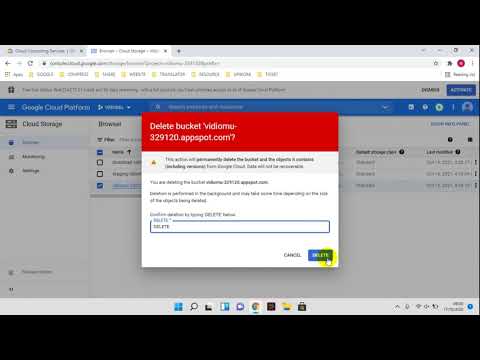 How to Delete Bucket on Google Cloud