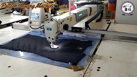 ZOJE Pattern Sewing Machine for Jacket| ZJ-M6-GS900H-SF-V2| Operating Video for Down Jacket Project.