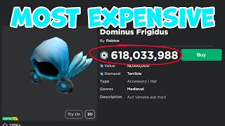 Most Expensive Items on Roblox