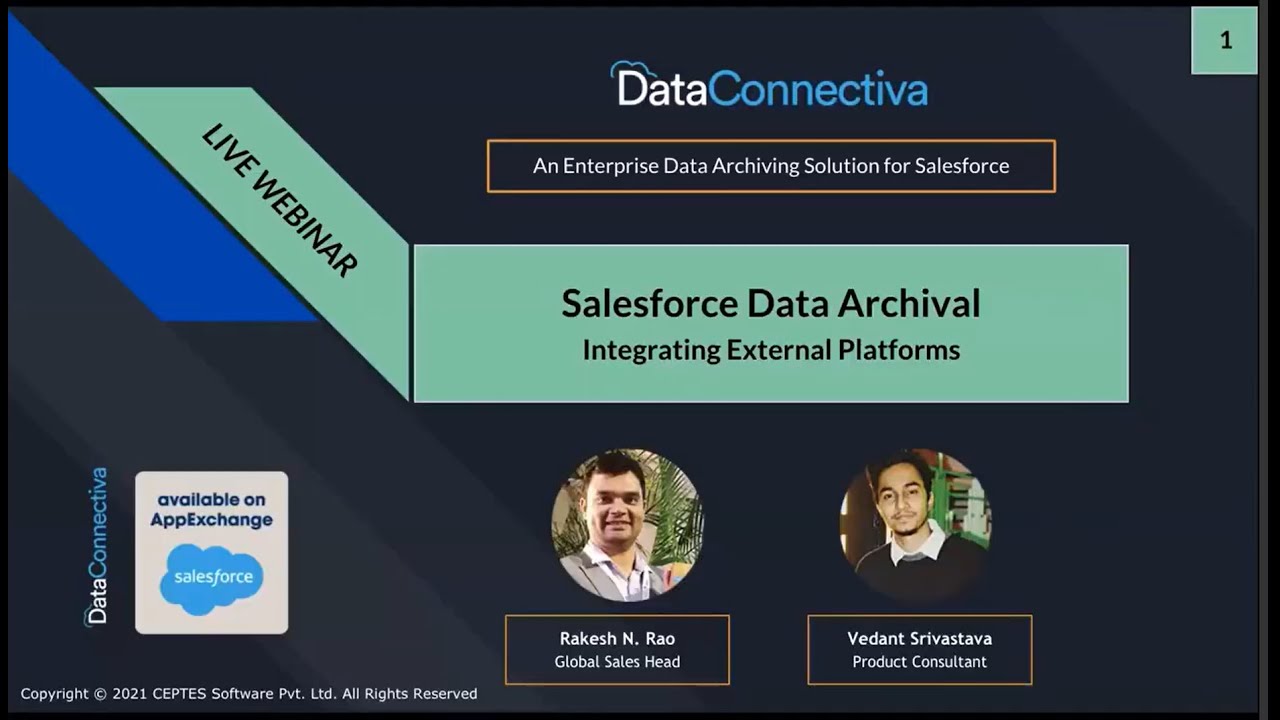 Salesforce Data Archive using External PlatformsAWS, Azure, Heroku ...