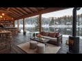 Productivity &amp; Focus Soothing February Winter Morning ☕ Slow Snow &amp;