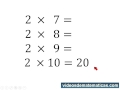 Aprende la Tabla de multiplicar del 2