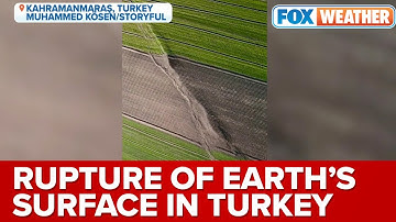 Drone Video Reveals Ruptures Of Earth