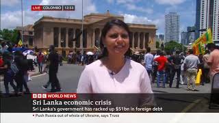 Sri Lanka Trade Unions Join Protests 28 Apr 2022 BBC World News