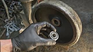 Blacksmiths forge blower overhaul