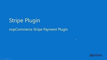 nopCommerce Stripe Payment Plugin - Aroopa