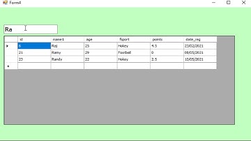 VB.net tutorial: search data on DataGridView from sql database and limit number search characters