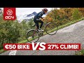 €50 Bike VS Insanely Steep Climb! | GCN's Cheap Bike Challenge