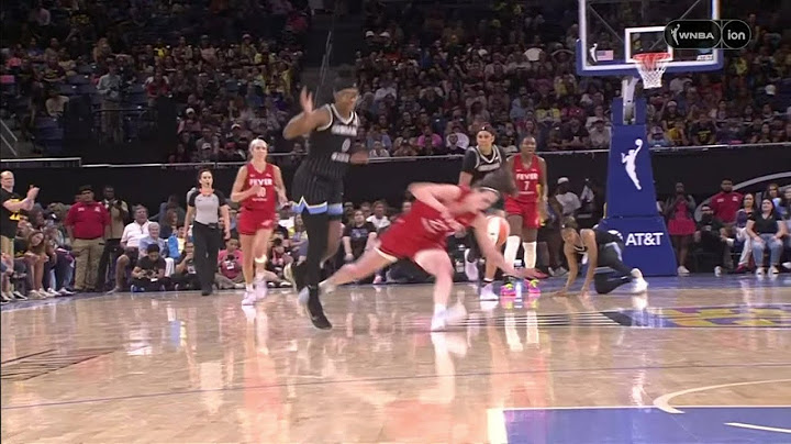 ANOTHER Flagrant, Caitlin Clark BULLDOZED, CHEAP SHOT | Indiana Fever vs Chicago Sky WNBA basketball
