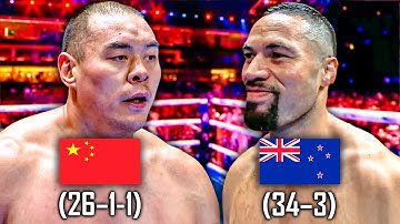 HEAVYWEIGHT SLUGFEST! Zhilei Zhang (China) vs Joseph Parker (New Zealand) | Boxing Fight Highlights