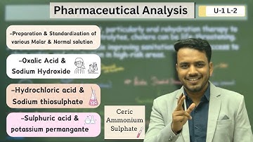 Preparation & Standardization of various molar & normal solution | Oxalic acid | NaOH | Hcl | KMnO4