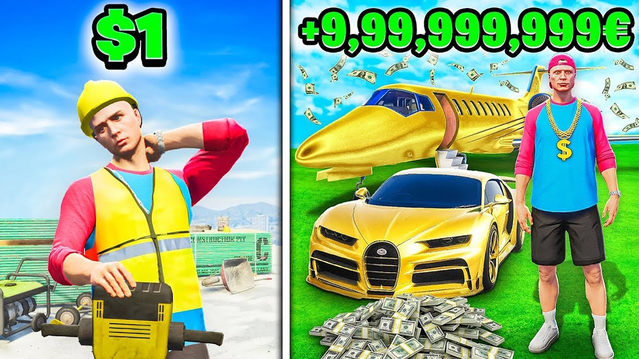 24 STUNDEN von ARM zu REICH in GTA 5!