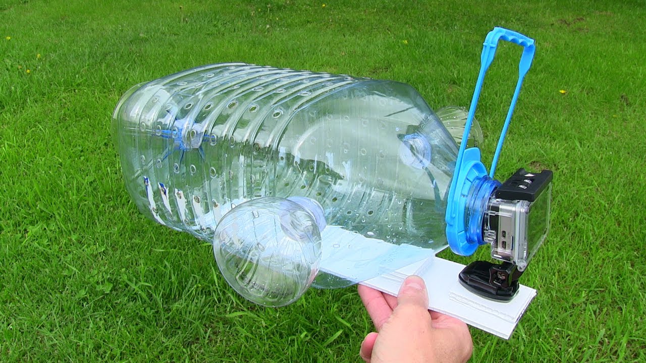 How To Make a Fish Trap with Plastic Bottle and Action Camera