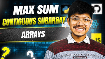 L01 : ARRAYS , Max Sum Contiguous Subarray , Interview Bit
