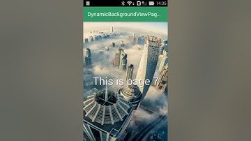 ViewPager with Moving back ground on Android